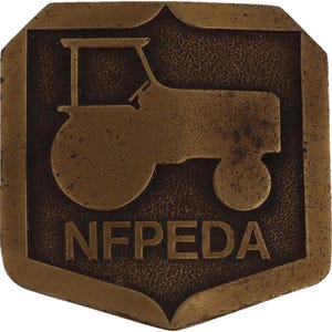 Nfpeda Tractor Farming Equipment Agricultural Power Fibbia per cintura vintage anni '70 National Power Dealers Association Case Ih John Deere