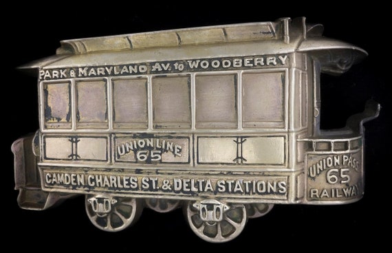 Old 79 Union Pass 65 Railway Train Trolley Car Pa… - image 1