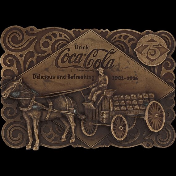 Coca-Cola Coke Collectible Soda Pop Anitque 75th … - image 3