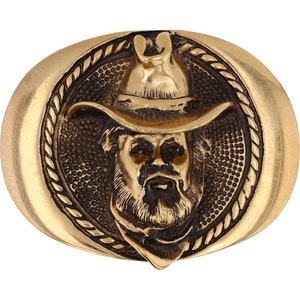 Kenny Rogers Country Music Band Western Gambler 1980s Vintage Belt Buckle Album Tv Movie