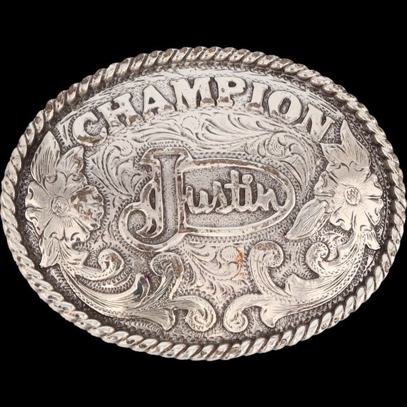 Sm Justin Brand Cowboy Cowgirl Western Ornate Flo… - image 3