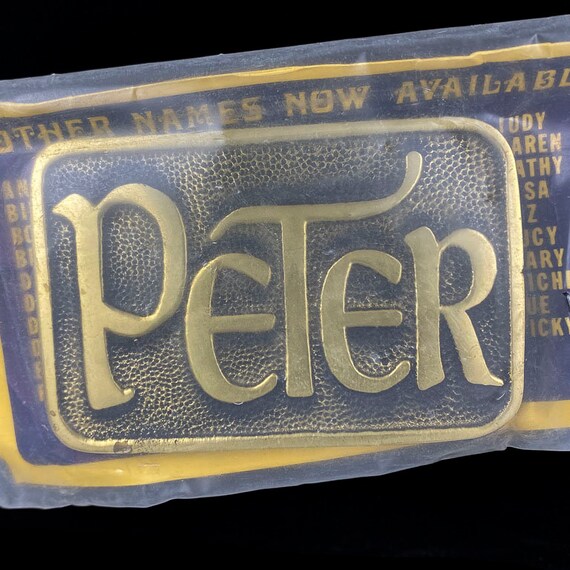 New Brass Pete Peter Personalized Name Bubble Letter Old - Etsy Denmark