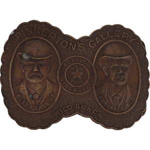 Wild Bunch Butch Cassidy Sundance Kid Outlaw Western 1970s Vintage Belt Buckle West Old Cowboy Rebel Country Wear Flair Gunslinger
