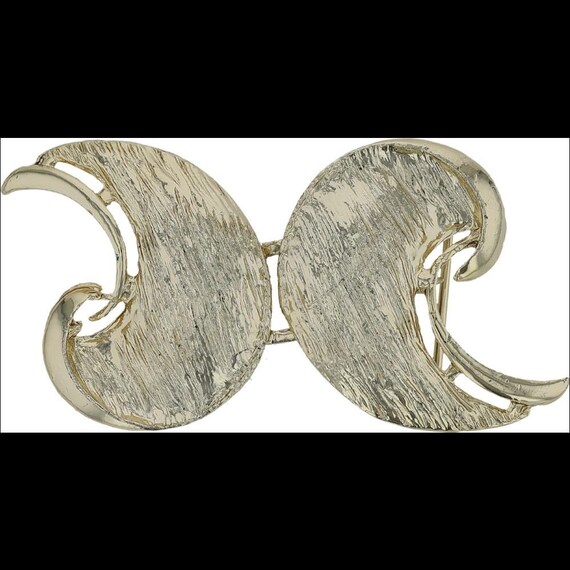 Twin Crescent Moon Interlocking Clasp Fashion Vin… - image 3