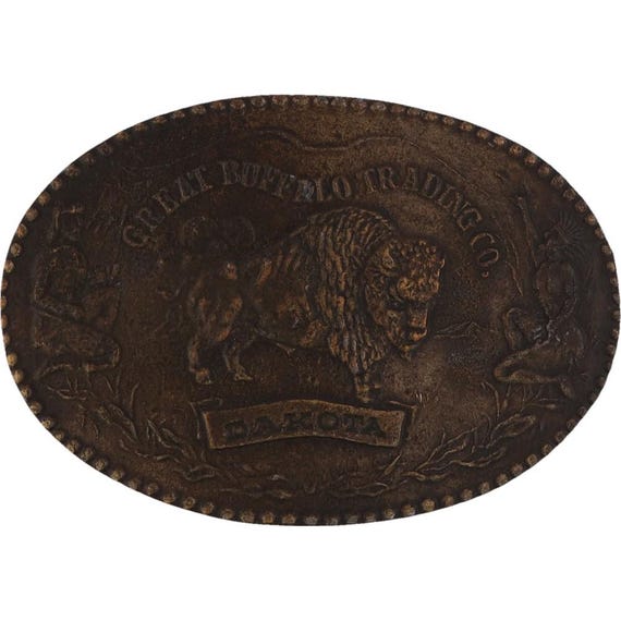 Belt buckle, great buffalo - Gem