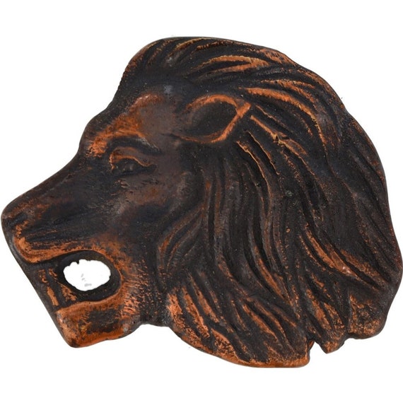 Brass Mountain Lion Puma Cougar Big Cat Cowgirl Hippie 70s  display picture 2