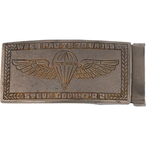 Balloon Pilot Badge Trench Art Military World War I Ii 70s Vintage Belt Buckle Western Pacific Us Navy Usn Vietnam Usaf Military Philippines
