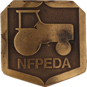 Nfpeda Case Ih International Harvester John Deere 1970s NOS Vintage Belt Buckle National Farm Power Equipment Dealers Association Agricoltura
