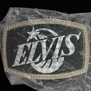 Elvis CPI Not Pacifica Band Album Promo Music Memorabilia Rock N Roll Prism Hippie Rare 1970s 1977 NOS Fan Gift Vintage Belt Buckle