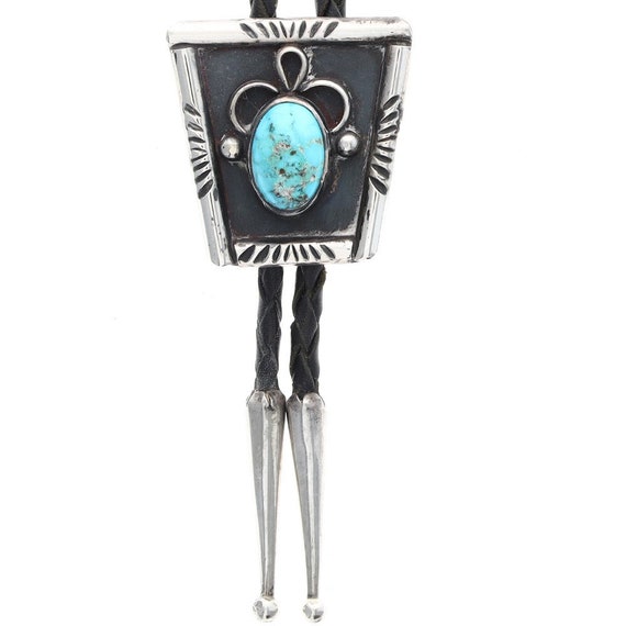 Sterling Silver Turquoise Native American Cowgirl… - image 1