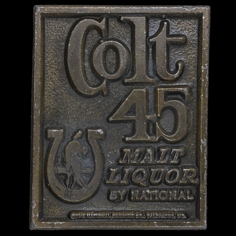 Colt 45 Beer Malt Liquor Wild Horse Horseshoe Rodeo Cowboy Etsy