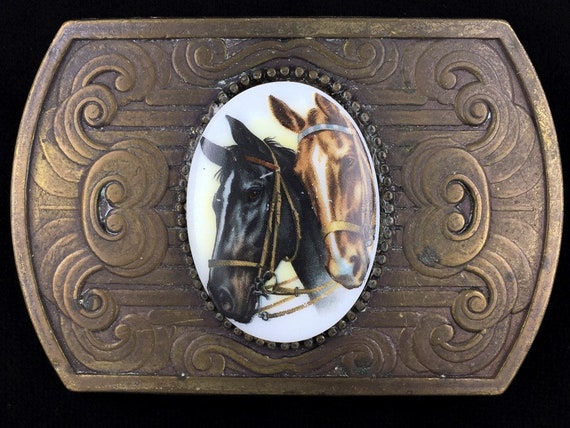 Horse Back Riding Picture Gemstone Equine Show An… - image 1