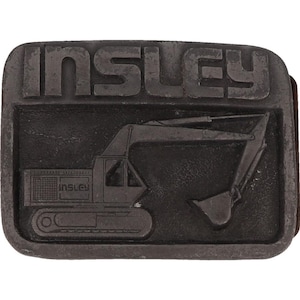 Insley Excavator Crawler Construction Heavy Equipment 1970s Vintage Belt Buckle Machinery H875 H800