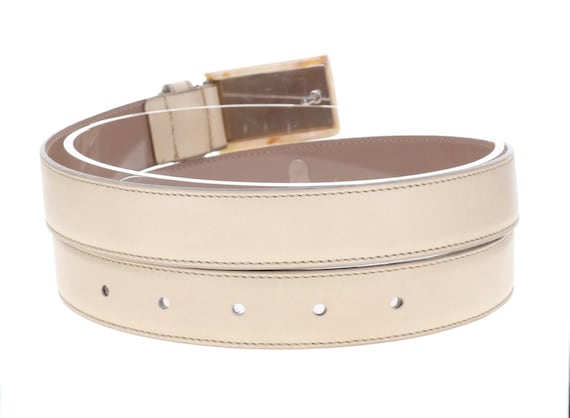 Prada Milano Marbled Rectangular Logo Buckle Leat… - image 7