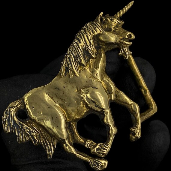 Sm Brass Unicorn Stefan Tofano Fantasy Brutalist … - image 3