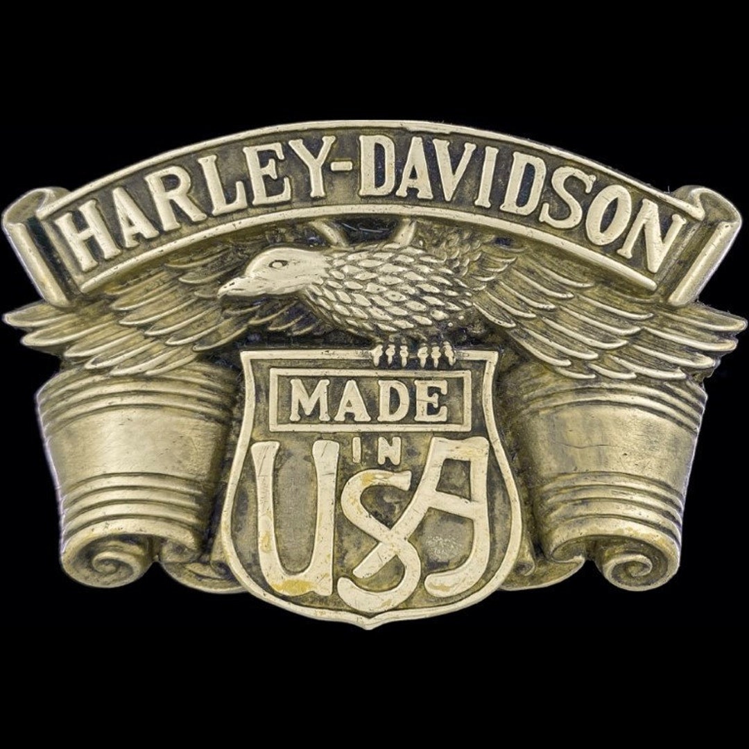 Brass Harley Davidson Motorcycle Eagle Biker Bs Logo 1980s - Etsy