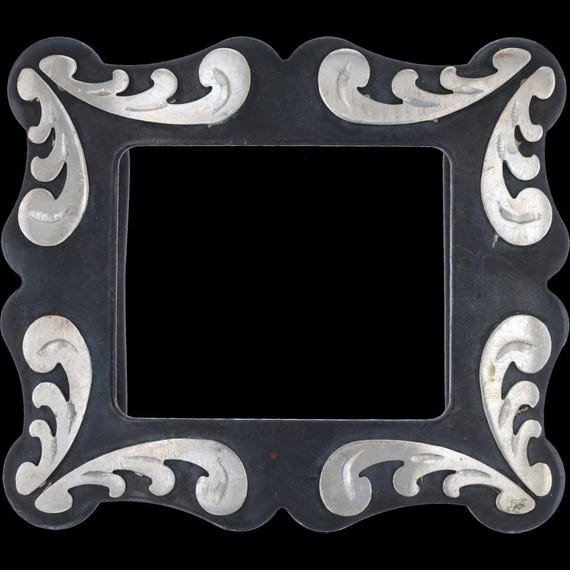 N Silver Handmade Concho Openwork Scroll Corner S… - image 1