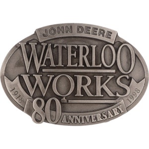 80° John Deere Waterloo Works trattore macchinari agricoli NOS Vintage fibbia della cintura fattoria Ag Ihc agricoltura agricoltore Western Farmall JI Case