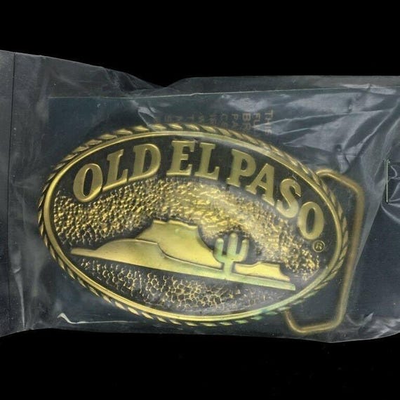 Old El Paso Texas Texan Cowboy Western Solid Brass 1980s NOS  display picture 1