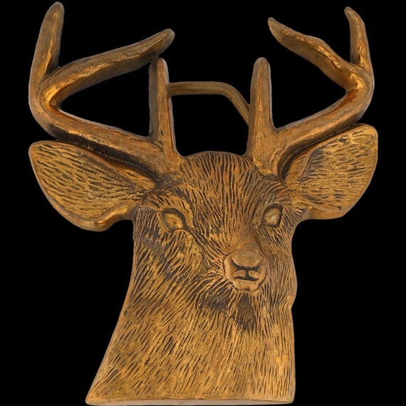 New Brass Deer Buck Stag Hunter Hunting Whitetail… - image 3