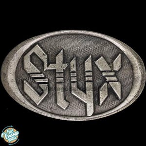 Styx Band Fan Album Promo Classic Rock Roll Rocker Music Memorabilia 1970s Vintage Belt Buckle Mens Man Buckles Hippie Gift Concert