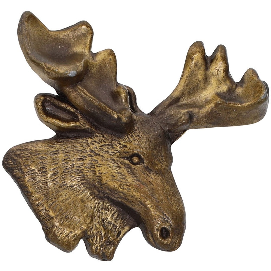 Bull Moose Rack Antler Hunter Hunting Western Cowboy 1970s Vintage Belt ...