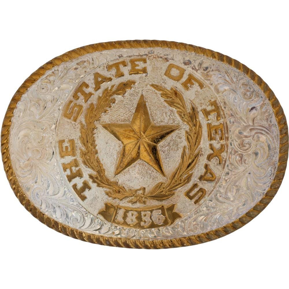 Cintura Texas In Cuoio Toscano Stampato - Fibbia E Puntale Made