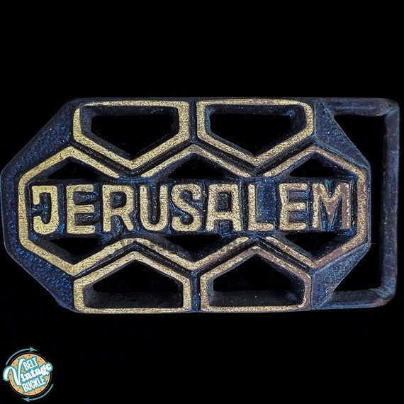 Brass Jerusalem Israel Israeli Middle East Holy L… - image 1