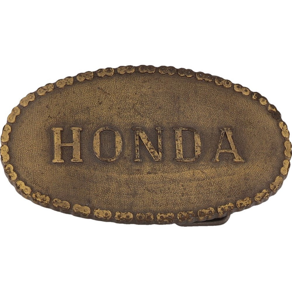 Team Honda Motocross Supercross Hondaline Motorcycle 1970s Vintage Belt Buckle Goldwing 3 Wheeler Atv Atc Racing Racer Race Dirtbike Bike