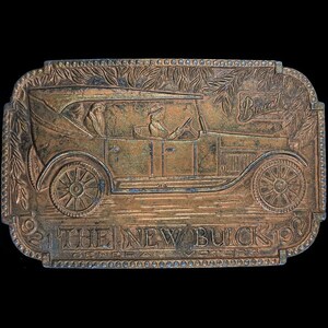 New Buick 1921 Motor Car Company Gm General Motors Collectible Owner Gift Mens 1970s Vintage Belt Buckle