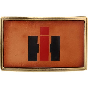 International Harvester Ih Tractor Farm Equipment 70s NOS Vintage Belt Buckle Plowing Attrezzo Farmer Ji Ih Case Agricultural Ag farming