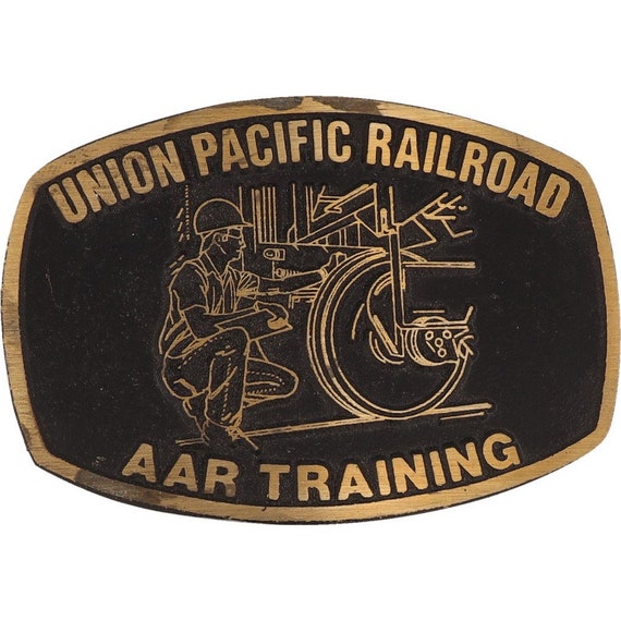 Brass Union Pacific Railroad Uprr Up Rr Aar Train… - image 1