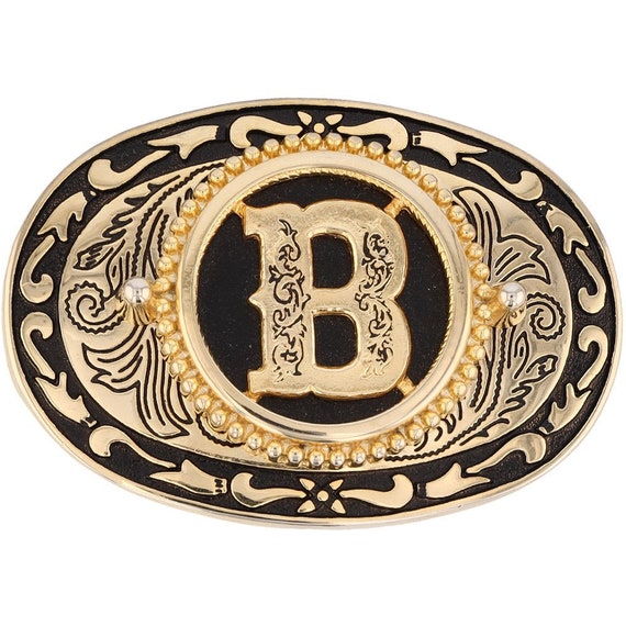 Letter b Initial Name Letters Monogram Belt Buckle Buckles