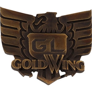 Honda Goldwing Wings Gl 1500 1200 Cruiser Motorcycle Nos Vintage Belt Buckle Biker Owner Rider Touring
