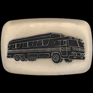 旅客バス RV モーターコーチ ドライバー 輸送 プロ 1970年代 ビンテージ ベルト バックル 学校 プロフェッショナル 公共 オムニバス 遠足 路線 長距離