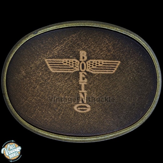 Mountains Bergamot Brass Works 3-D Plane Boeing Everett WA 747 Aircraft Commemorative Belt Buckle Vintage 1982 Siskiyou Buckle CO Factory