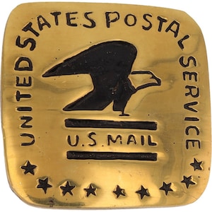 Servicio Postal de Latón, Empleado Postal de USPS, Cartero, Hombre, Números de los 70, Hebilla de Cinturón Vintage, Cartero, Empleado de USPO, Hombre, Oficina Postal
