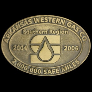 Arkansas Western Gas Company Southern Region Advertising Commemorative 2006 Nos Vintage Belt Buckle