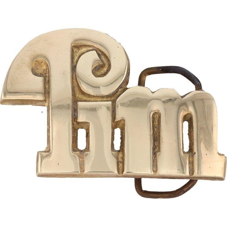 New Brass Tim Timothy Name Old School Hippie Hippy 70s Nos Vintage Belt ...
