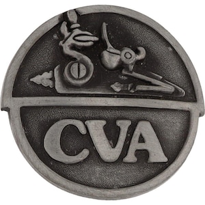 Cva Connecticut Valley Arms Mountain Rifle Hunting 1970s Vintage Belt Buckle Shooting Flintlock Muzzleloader Blackpowder Guns Western