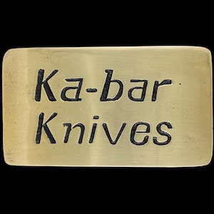 Ka-Bar Knives Pocket Knives Knife Collector Collectible Western Hunter Hunting Lover Gift Cowboy 1970s Vintage Belt Buckle