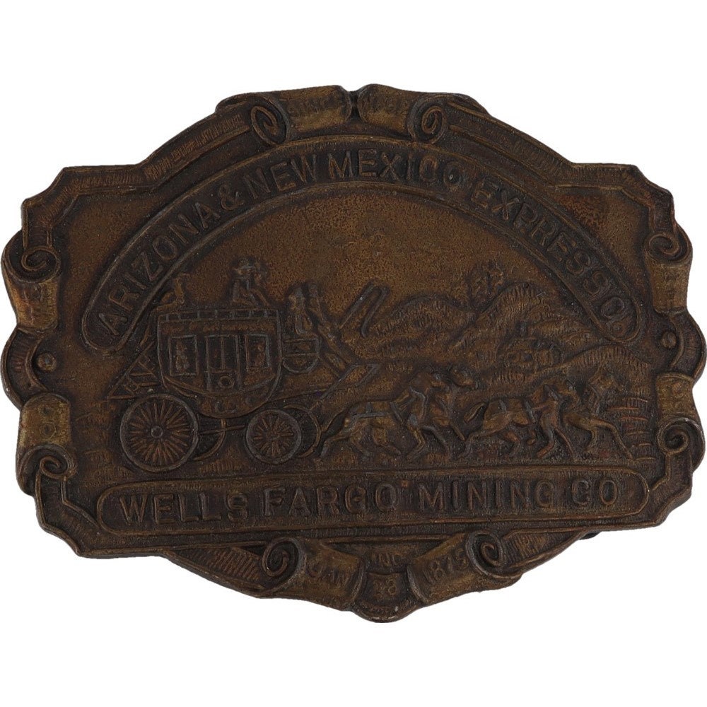 Wells Fargo ノベルティプレート 1982年製 Wells Fargo Art - Etsy