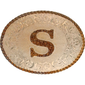Hebilla de cinturón vintage nueva de plata con la letra P y el nombre inicial de Sam Scott, Steve Shawn, NOS, Seth, Samuel Sawyer, Steven Spencer, Stephen Sean Sterling y Shane