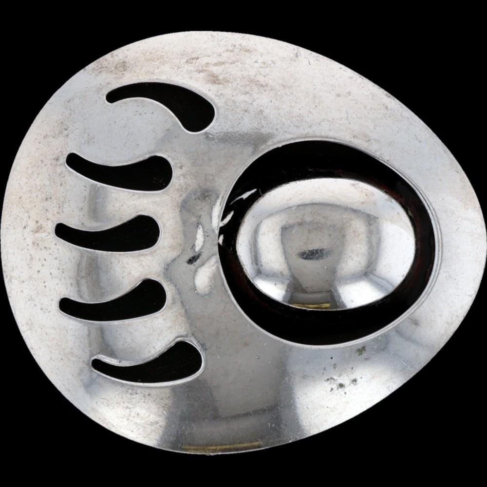 Southwest Bear Paw Concho Western Belt Buckle Silver P  display picture 3