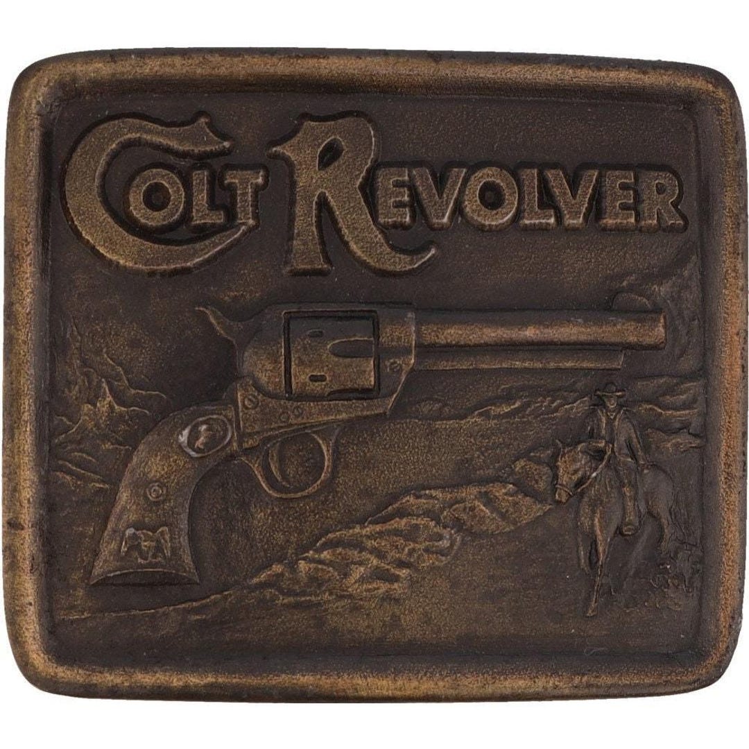 コルト リボルバー ピストル 45 ガン 警察 法執行機関 44 1970年代 ヴィンテージ ベルトバックル ウエスタン カウボーイ ハンドガン  ハンター ハンティング ピースメーカー サミュエル - Etsy 日本, image size:1080x1080