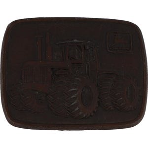John Deere Farming Equipment Agriculture Farmer Tractor 70s Vintage Belt Buckle Leaping Deer Logo