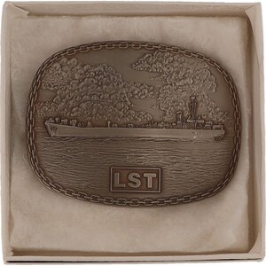 Uss Lst Tank Landing Ship Usn Amphibious Warship Naval Nos Vintage Belt Buckle Operation Naval Fleet Military Engineering Maritime Collector