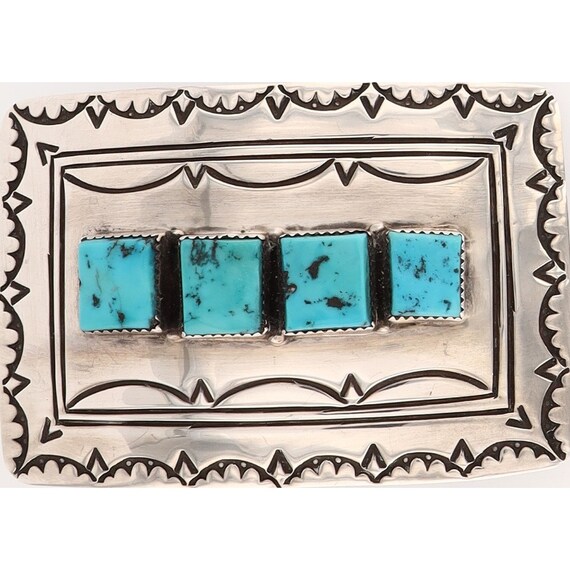 Set Sterling Silver Turquoise Native American Ojn Bolo Tie  display picture 1