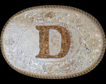 Fibbia Cintura Western Cowboy 3D - Lettere A-Z (Tranne H E V), Regalo Originale Per Uomo E Donna