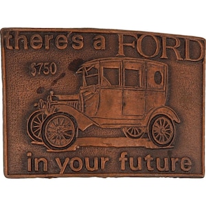 Model T A Ford Club Detroit Michigan Classic Antique Car 1970s Nos Vintage Belt Buckle Henry Automobile Memorabilia Motor Company Founder